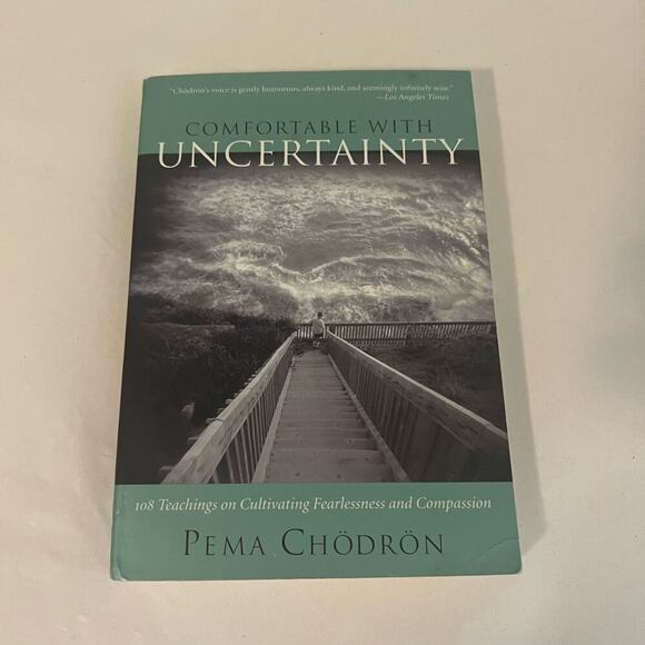 5/$25  Comfortable with Uncertainty softback book Pema Chodron - Picture 1 of 6